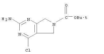 6H-Pyrrolo[3,4-d]pyrimidine-6-carboxylic acid, 2-amino-4-chloro-5,7-dihydro-, 1,1-dimethylethyl ester